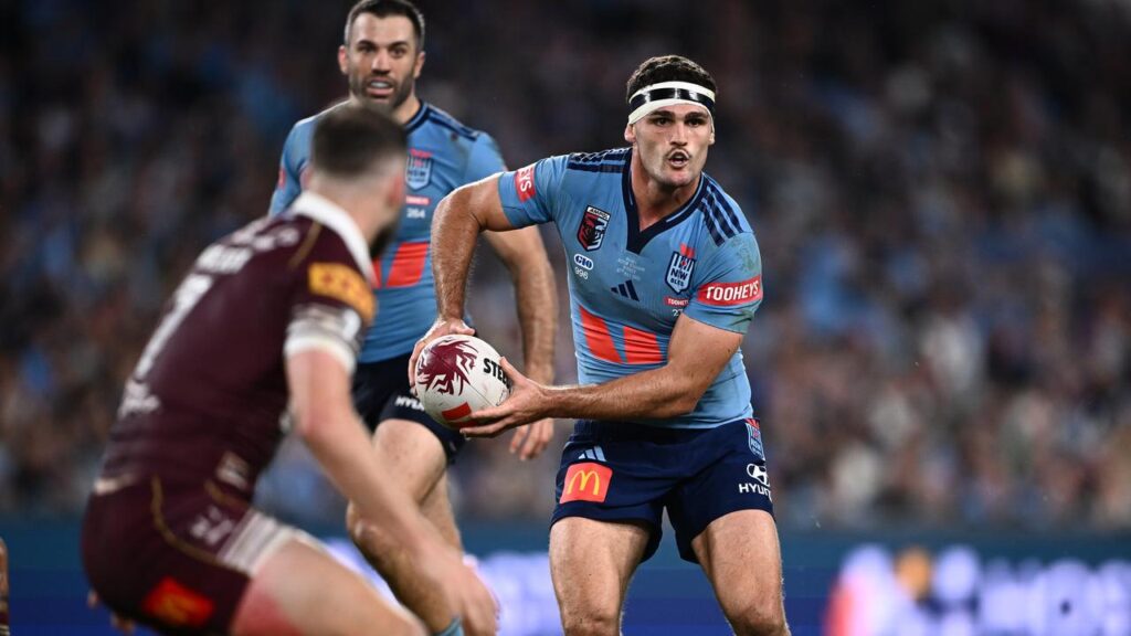NSW’s Origin I hero Nathan Cleary will not line up for Penrith in their top-of-the-table contest.
