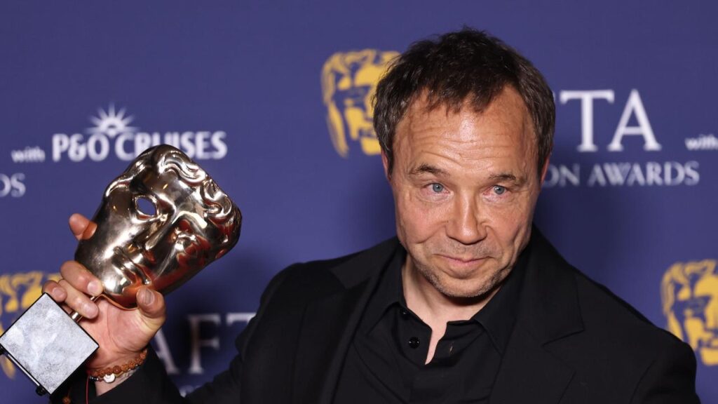Stephen Graham has won his first BAFTA TV win after eight nominations.
