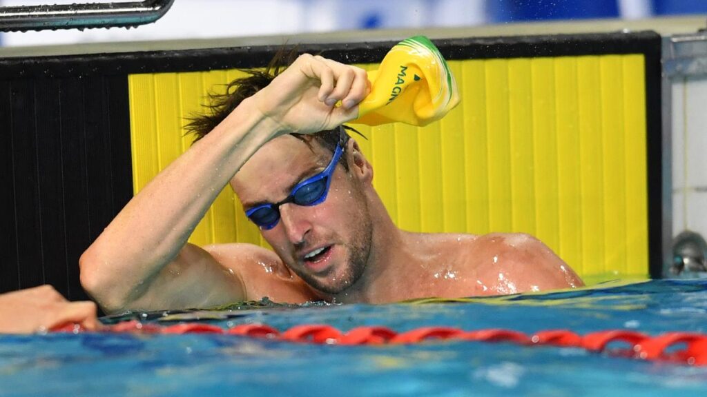 Australian James Magnussen has finished last in the 100m freestyle at the Enhanced Games.
