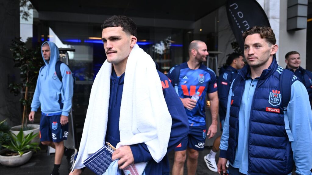 NSW coach Laurie Daley wants the entire NSW to perform not just star halfback Nathan Cleary (left). 
