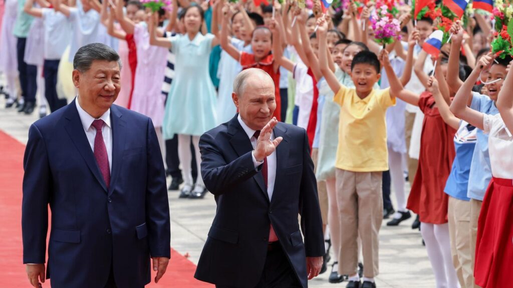 Xi Jinping is holding talks in Beijing with Vladimir Putin only days after seeing Donald Trump.

