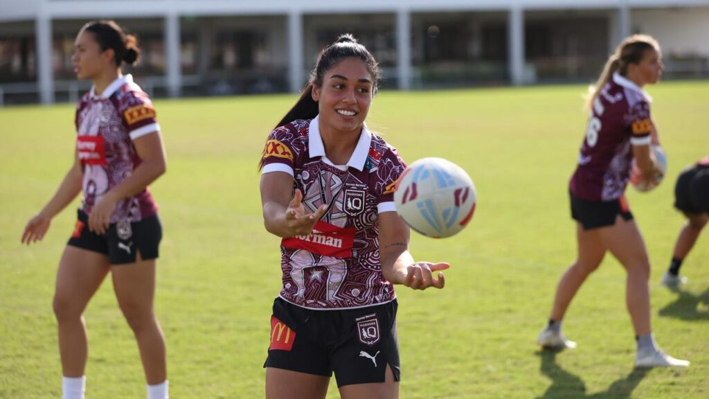 Queensland’s Destiny Mino-Sinapati will debut at fullback, in place of injured captain Tamika Upton.
