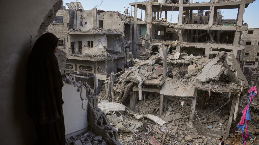 Israeli strikes on Gaza’s Maghazi camp have killed at least seven people.
