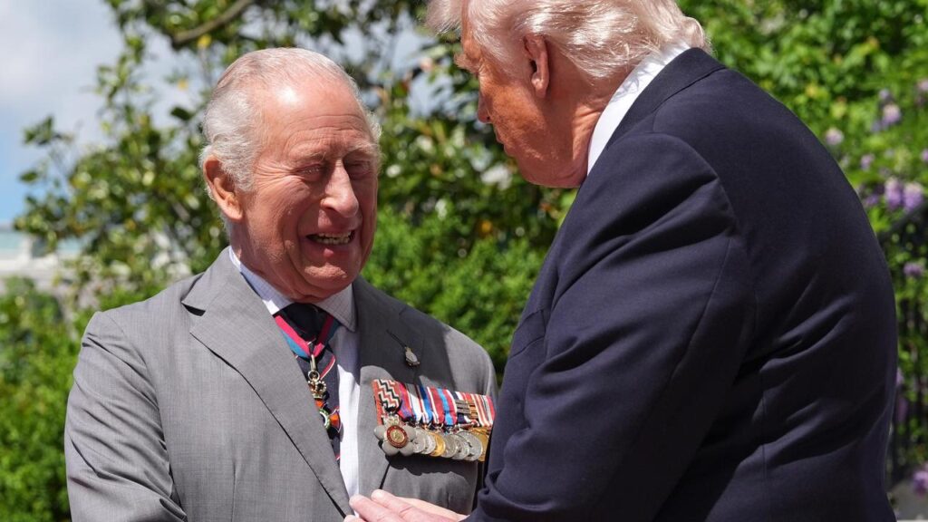 US President Donald Trump has called King Charles and Queen Camilla “really great people”.
