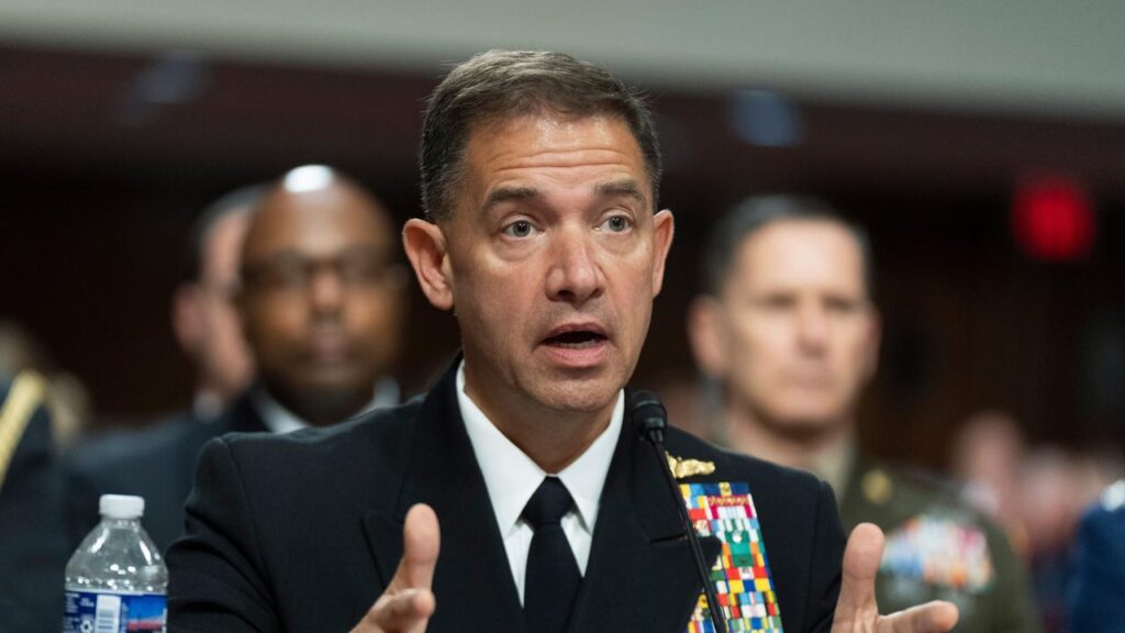 Admiral Brad Cooper says the war has reduced the ​danger posed by Iran’s army to the Middle East.
