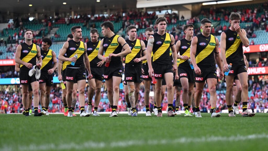 The injury-hit Tigers were no match for the Sydney Swans at the SCG.
