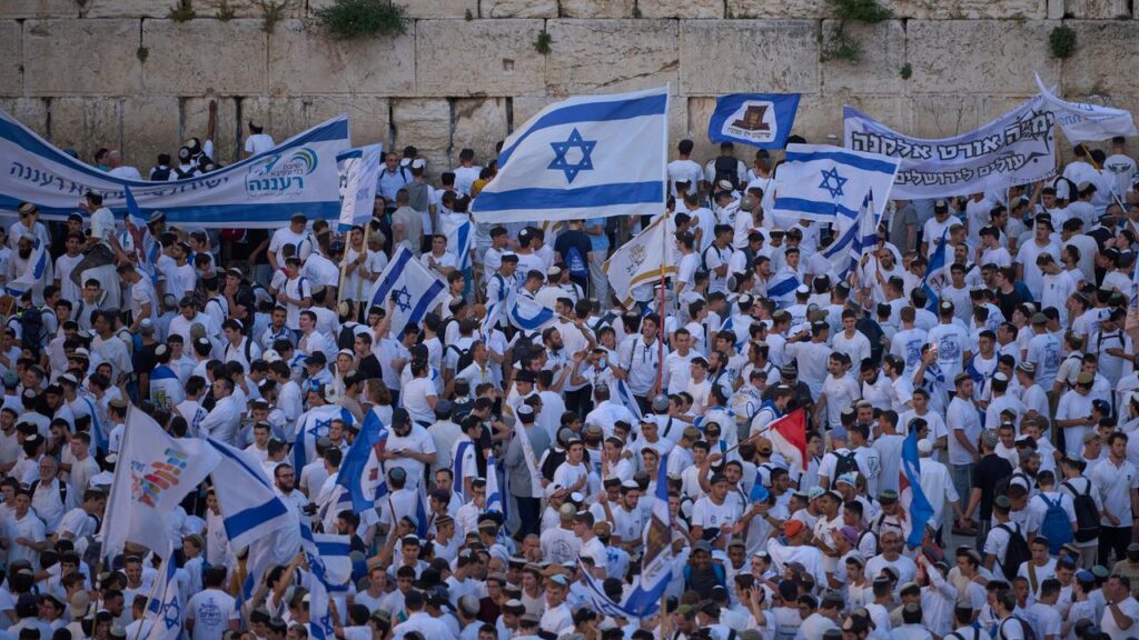 Thousands of people have turned out for a parade that is the main celebration of Jerusalem Day.
