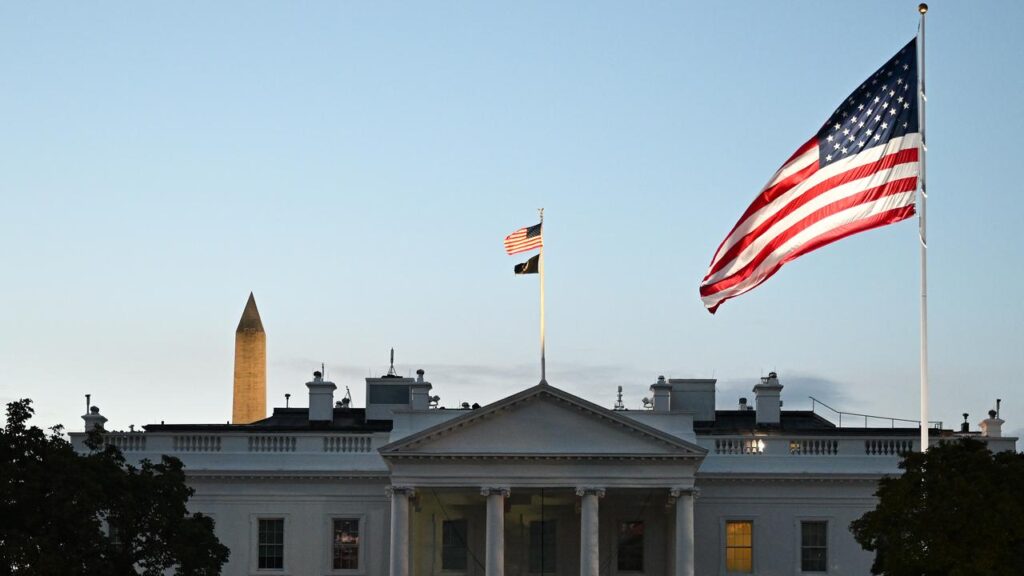 The White House is in lockdown after reports of shots fired near its grounds.
