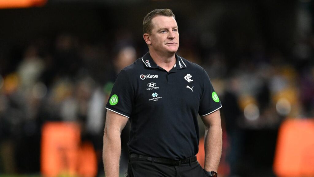 Into his fifth season, Michael Voss has pulled the plug on his time as Carlton coach.
