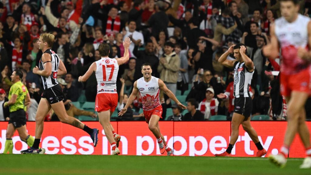The Swans have found a way to outlast and run over the top of a spirited Collingwood at the SCG.
