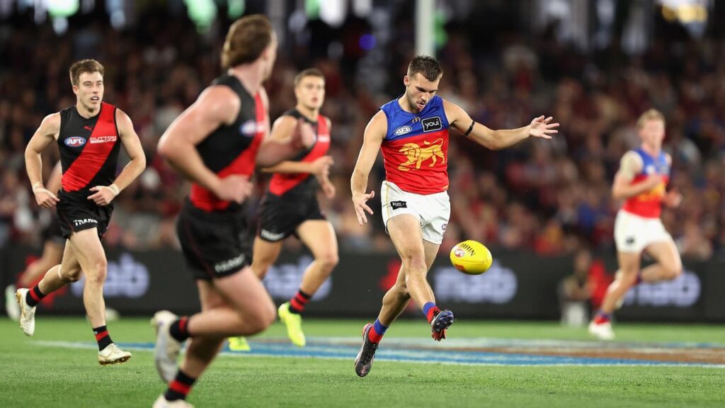 Dashing defender Darcy Wilmot had a field day as the Lions surged to an easy victory over Essendon.

