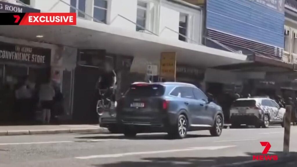 A BMX bike rider went over a police patrol car during a Church of Scientology “speedrun”.

