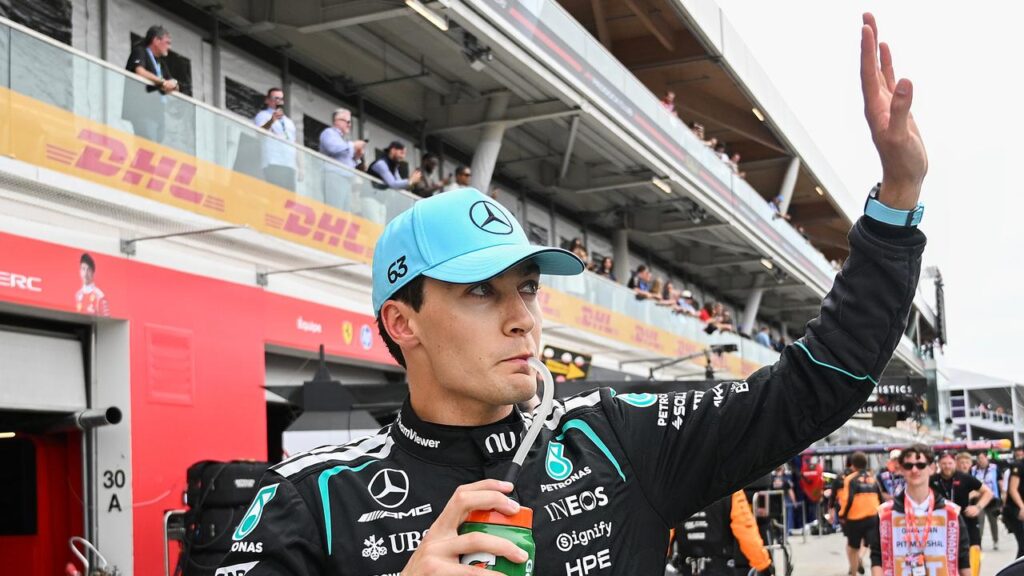 George Russell enjoys his sprint win at the Canadian GP – but his Mercedes teammate wasn’t happy.

