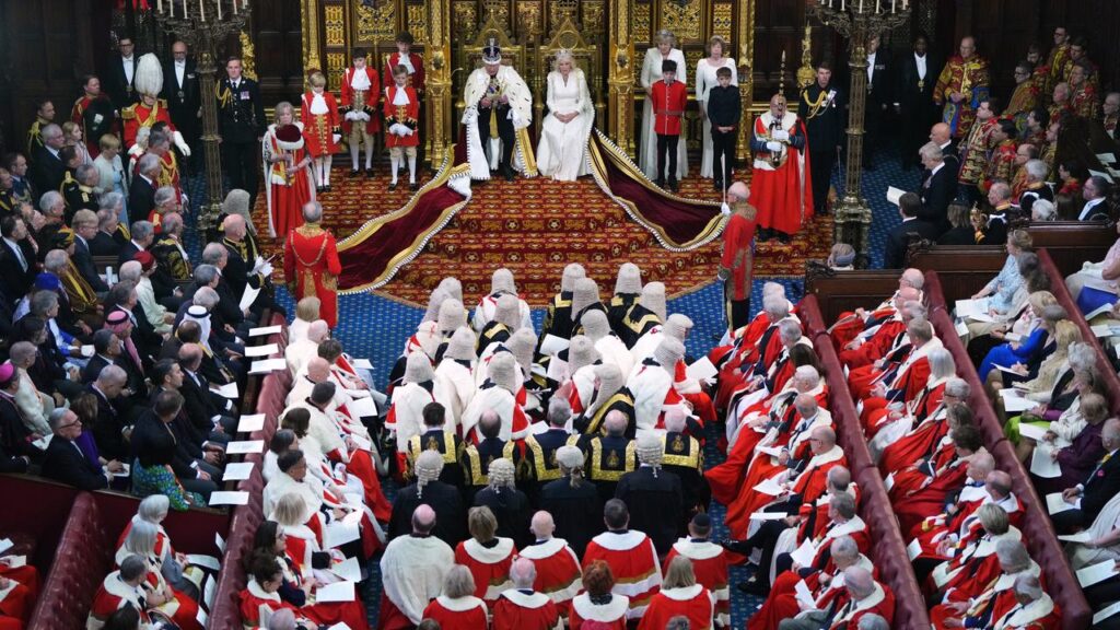 Britain’s King Charles has delivered a speech at the reopening of the UK Parliament.
