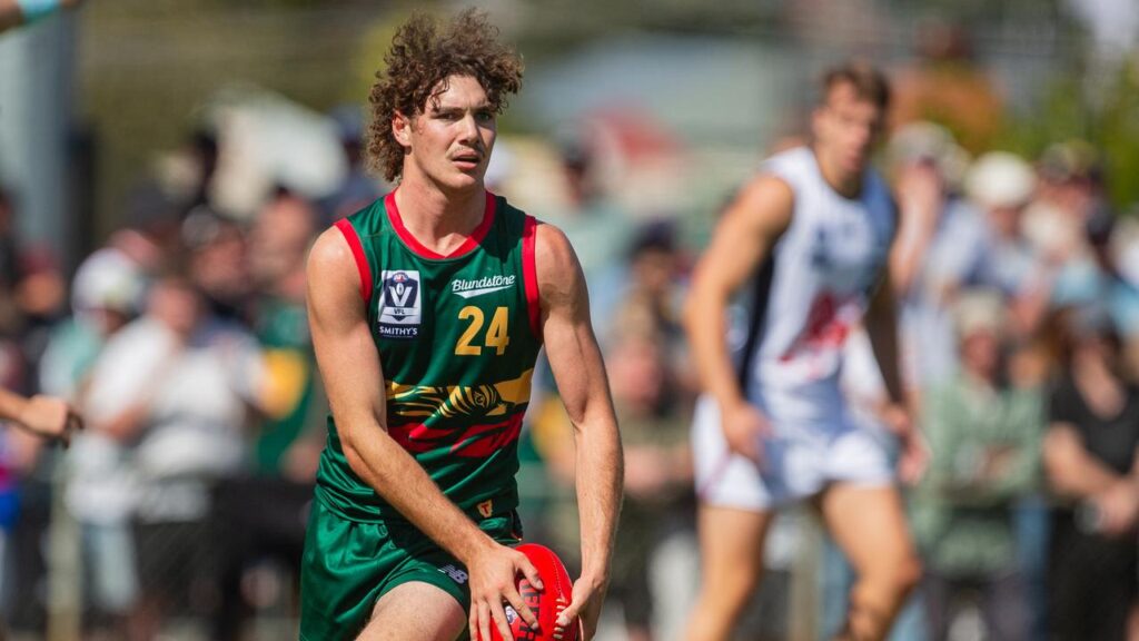 Teenaged teaching assistant Jaxon Artemis is tipped to be first pick in the AFL mid-season draft.
