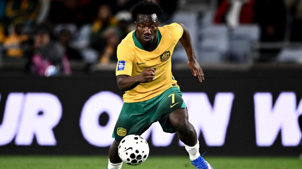 Socceroos young gun Nestory Irankunda has reportedly caught the eye of Premier League clubs. 
