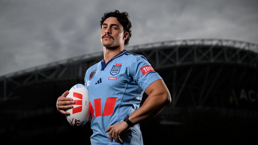TOUGH GUY: Kotoni Staggs has been given the license to lead NSW’s aggression in State of Origin.
