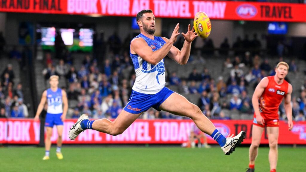 Jack Darling kicked three goals to help the Kangaroos to their come-from-behind win over the Suns.
