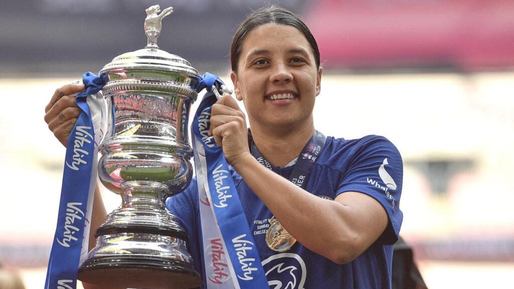 Sam Kerr has announced she’s leaving Chelsea, where she’s enjoyed so much success.
