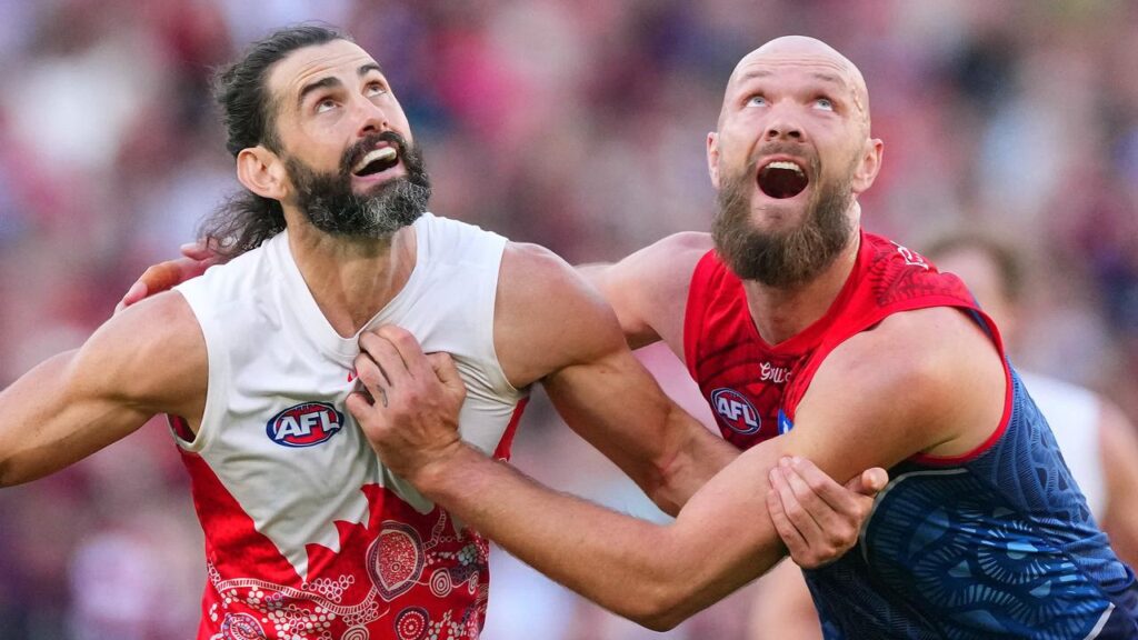 Brodie Grundy is set to battle former teammate Max Gawn again when he plays his 250th game.
