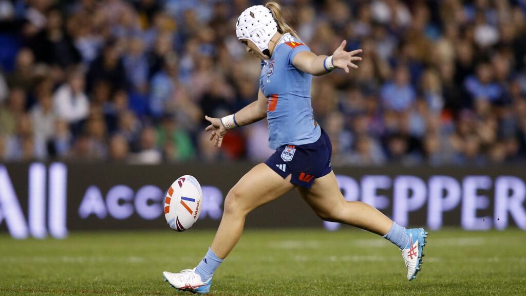 Jesse Southwell was calm as she converted the key field goal in Women’s State of Origin game one.
