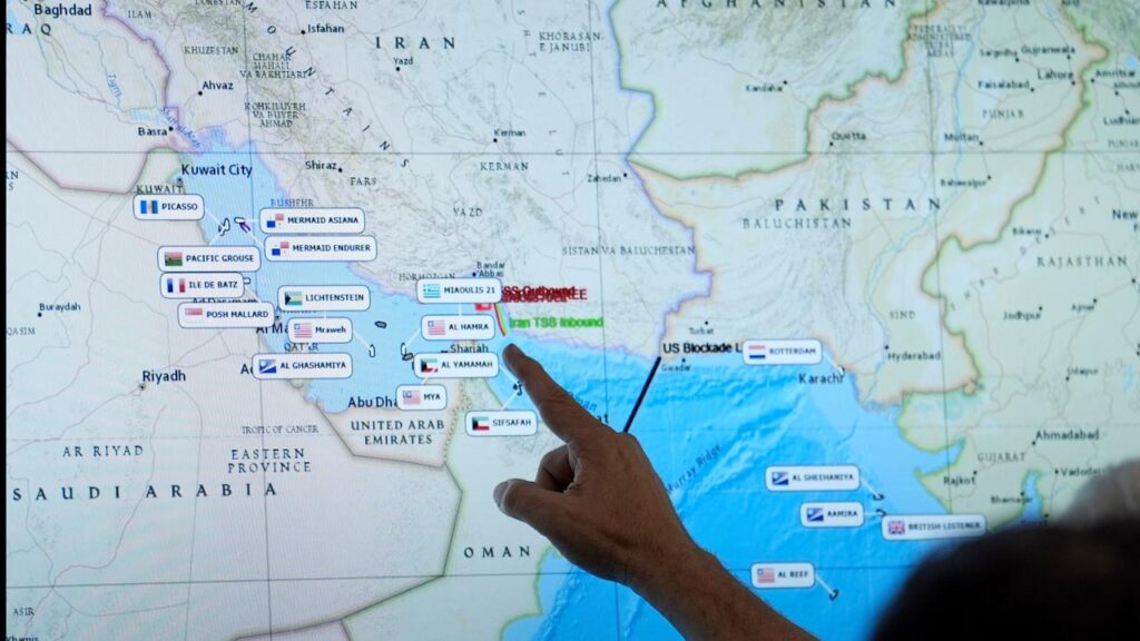 Iran continues to block the Strait of Hormuz in response to a US blockade of Iran’s oil exports.
