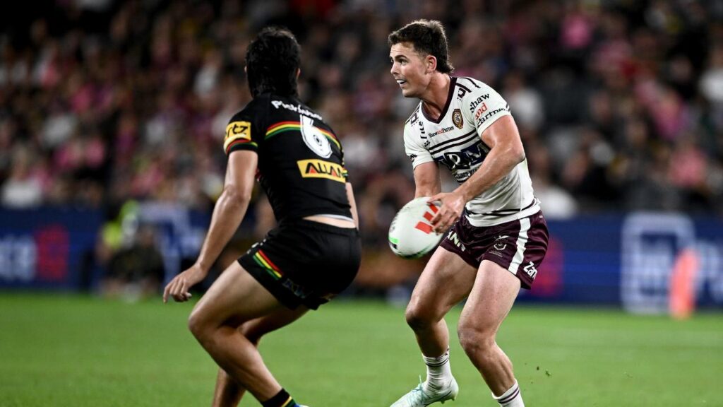 Highly rated halfback Joey Walsh will play his third NRL game as Manly host Brisbane.
