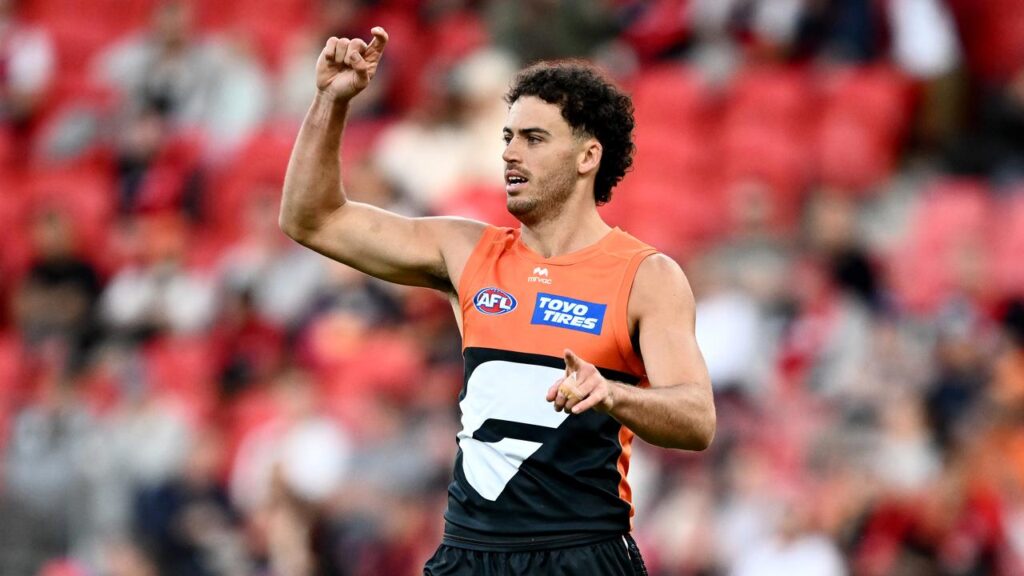 Jake Riccardi will have to watch GWS’s finals push from the stands after going under the knife.
