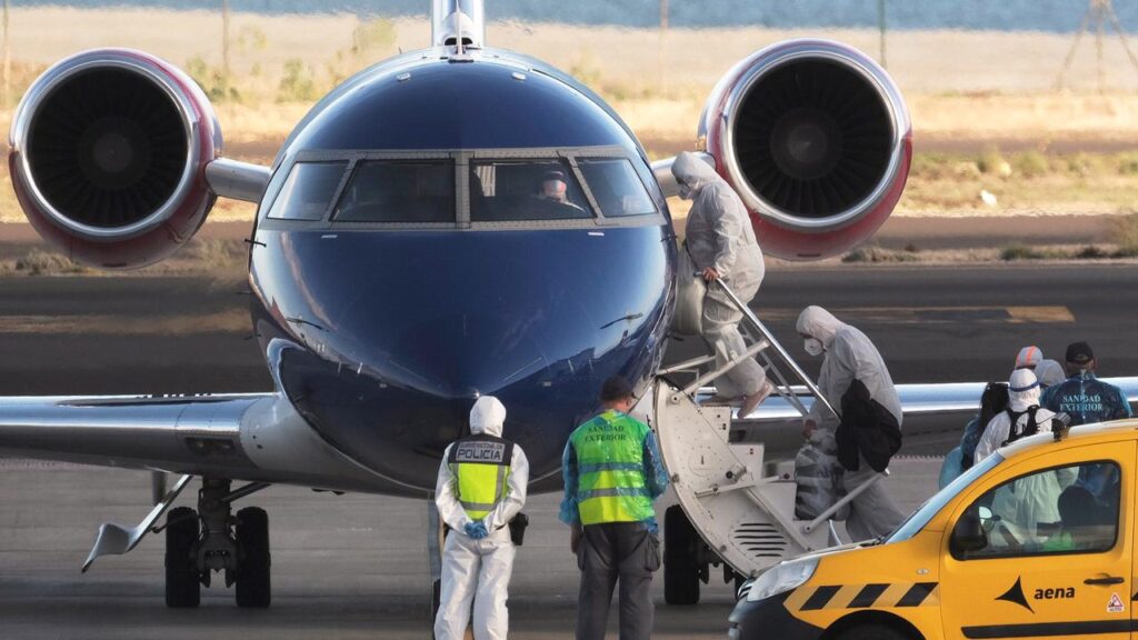 Passengers boarded two planes in Tenerife bound for Eindhoven in the Netherlands.
