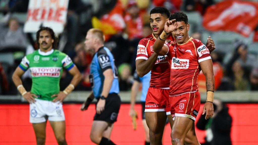 The Dolphins are into the NRL top eight thanks to a hard-fought victory in the nation’s capital.
