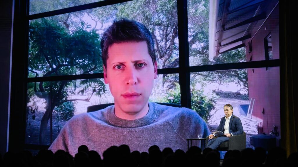 OpenAI chief Sam Altman has spoken virtually during the Comm Bank’s first dedicated AI conference.
