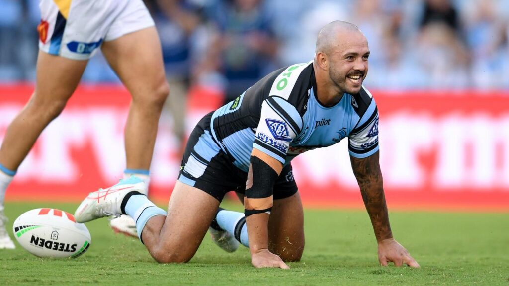 Cronulla’s Braydon Trindall is establishing a reputation as one of the NRL’s best playmakers.
