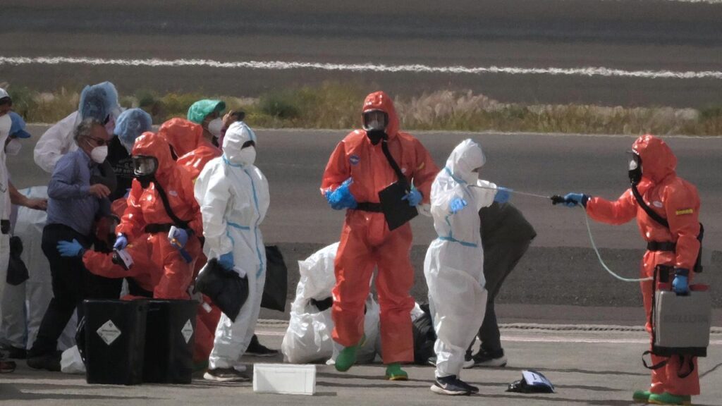 Several people on board the Hondius cruise ship were infected with the hantavirus in May.
