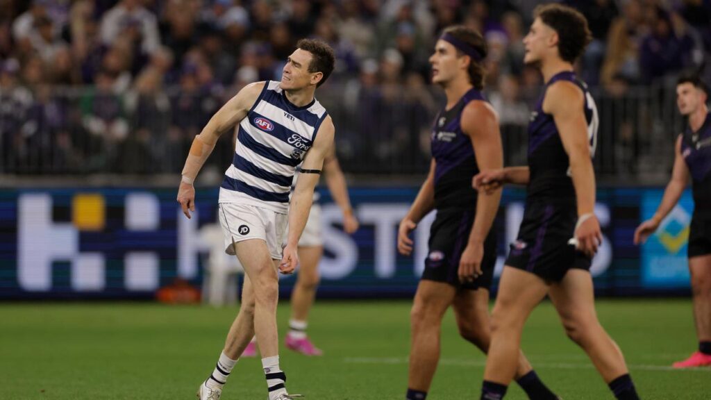 Cats’ ace Jeremy Cameron’s hip and arm are okay, Geelong’s coach has reported.
