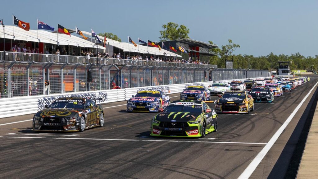 Mark Winterbottom has returned to the Supercars grid, albeit having to start from the very back.
