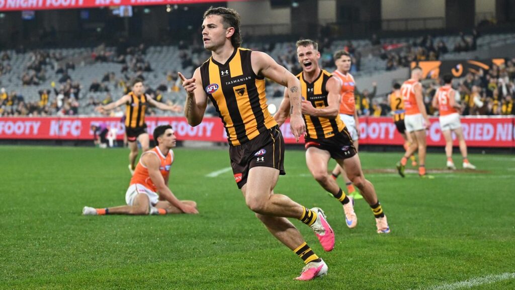 Nick Watson, who kicked three goals against GWS, will miss Hawthorn’s clash with Melbourne.

