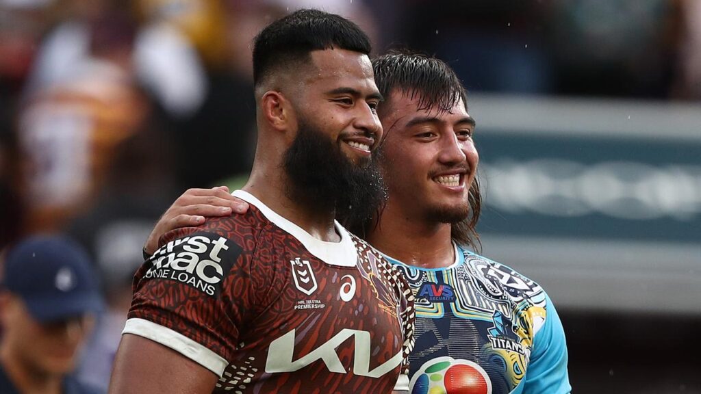 Brothers Payne and Klese Haas will face each other when Brisbane host Gold Coast in round 14.
