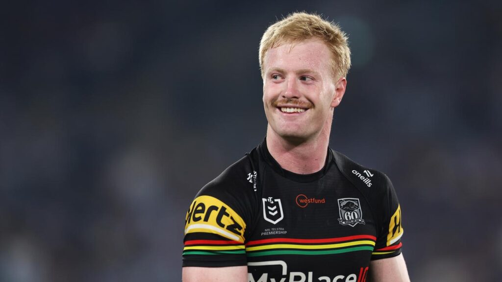 It’s all smiles at the foot of the mountains for Tom Jenkins, who’s extended his stay with Penrith.
