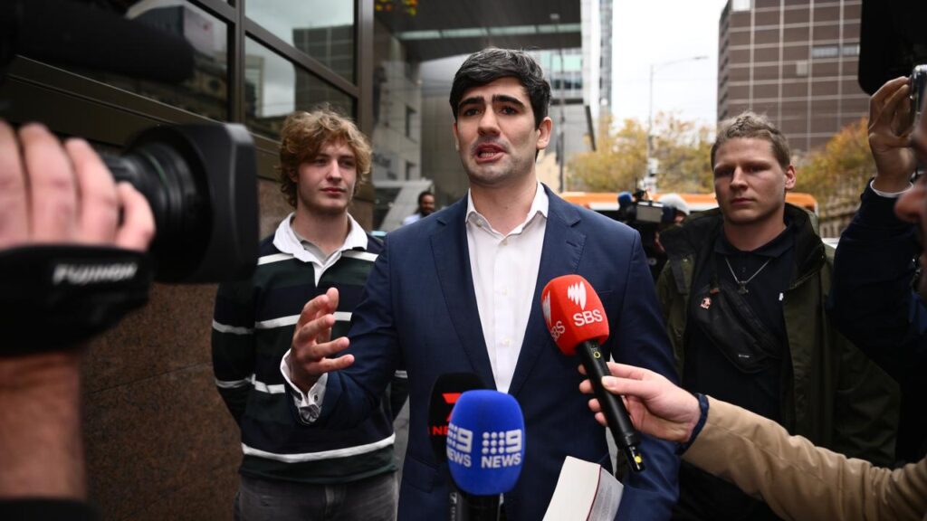 Neo-Nazis Michael Nelson, Jacob Hersant and Nathan Bulll were fined for offensive behaviour.
