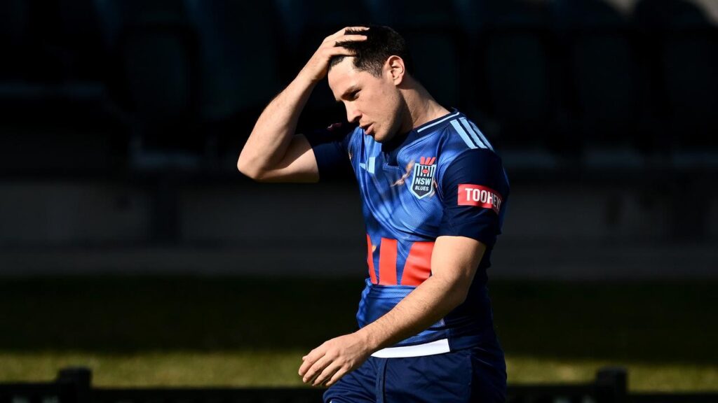 Mitchell Moses has trained away from NSW’s main group and is racing the clock to play in Origin II.
