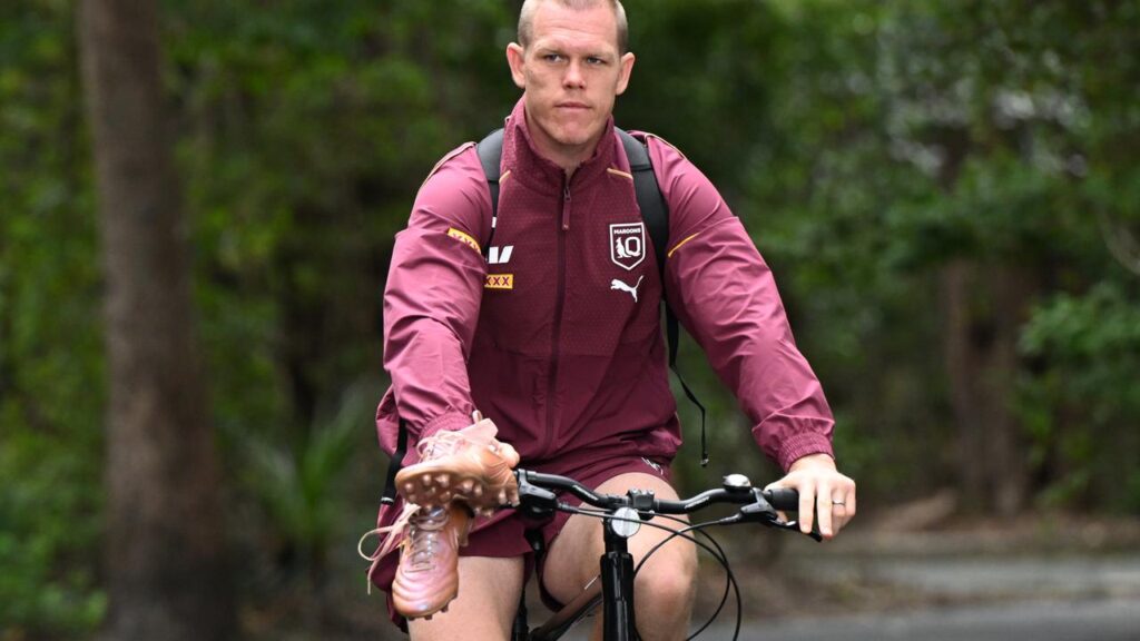 Queensland prop Lindsay Collins will be on restricted duties in camp as he awaits an MRC verdict.
