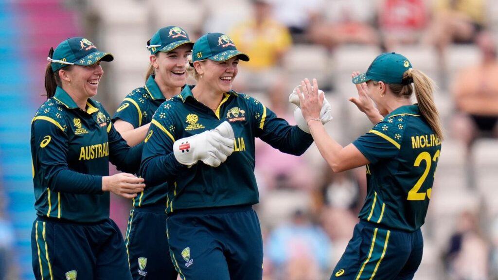Stand-in wicketkeeper Georgia Voll was the toast of her Aussie teammates at the World Cup.
