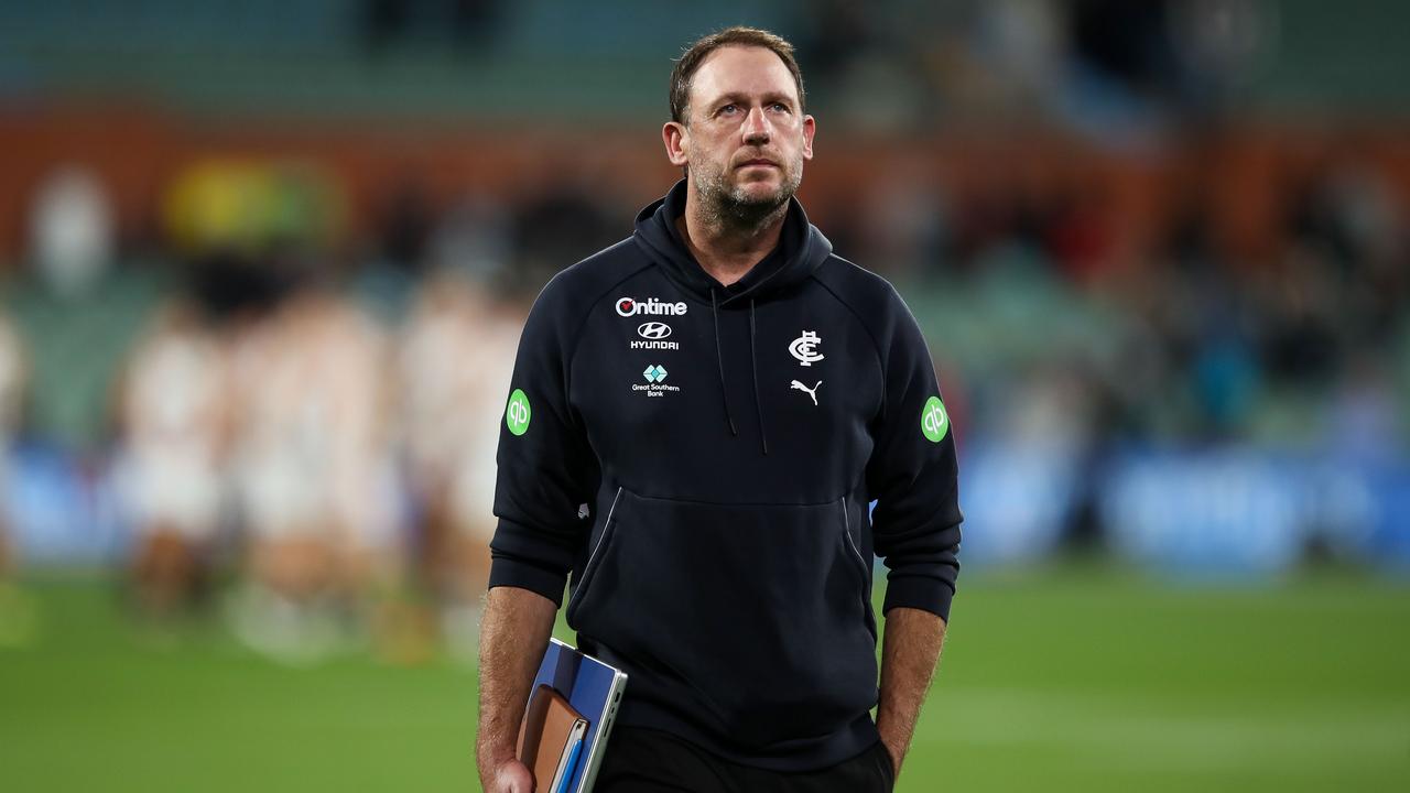Interim Carlton coach Josh Fraser