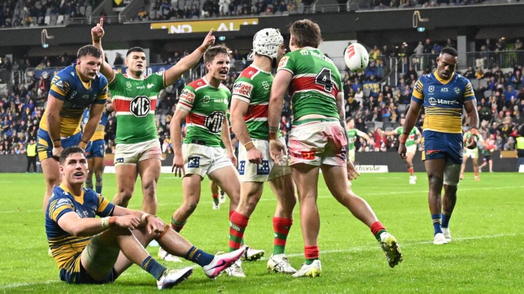 The Rabbitohs have produced a big second half to comfortably beat the Eels.
