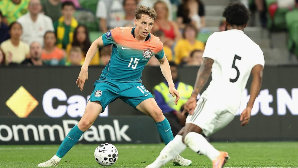 Kai Trewin is hoping his rise off the field can be matched on it for the Socceroos at the World Cup.
