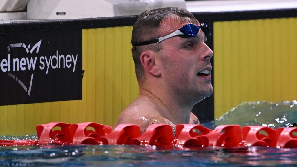 Commonwealth Games-bound sprinter Kyle Chalmers has claimed the 100m freestyle national title.
