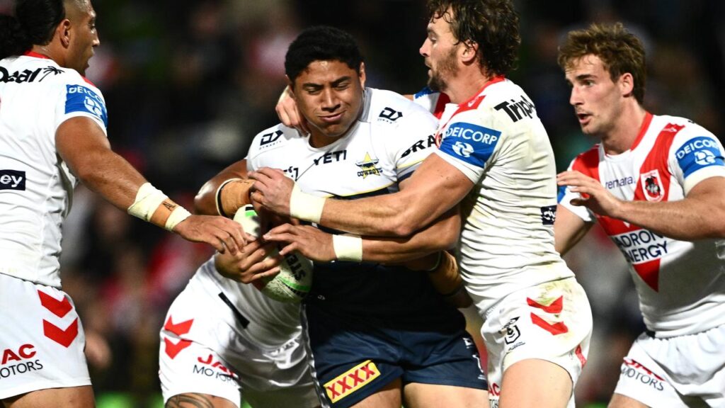 The Cowboys’ Jason Taumalolo is powering his way towards a slice of NRL history.
