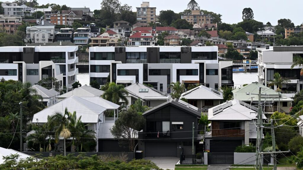 Brisbane median unit values are forecast to finally eclipse Sydney in 2027.
