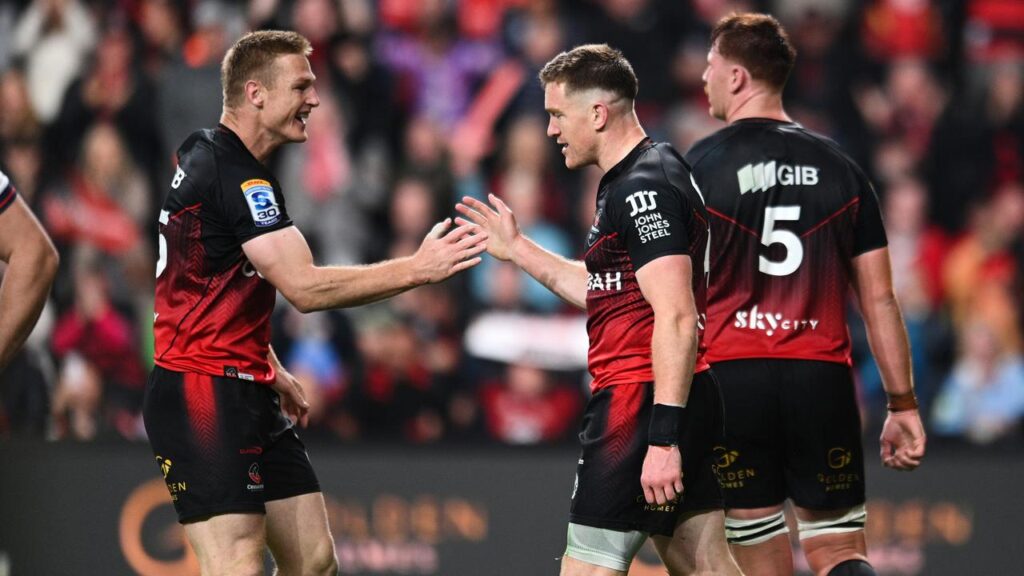 The Crusaders booked a Super Rugby Pacific semi-final berth with a crushing win over the Blues. 
