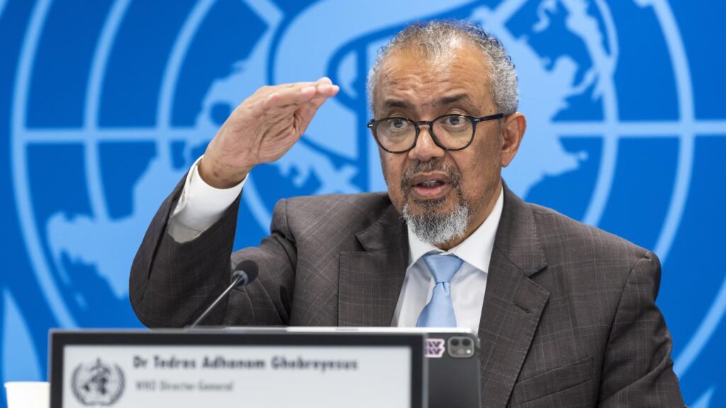 WHO chief Tedros Adhanom Ghebreyesus says ​there is no need for panic after an Ebola case in France.
